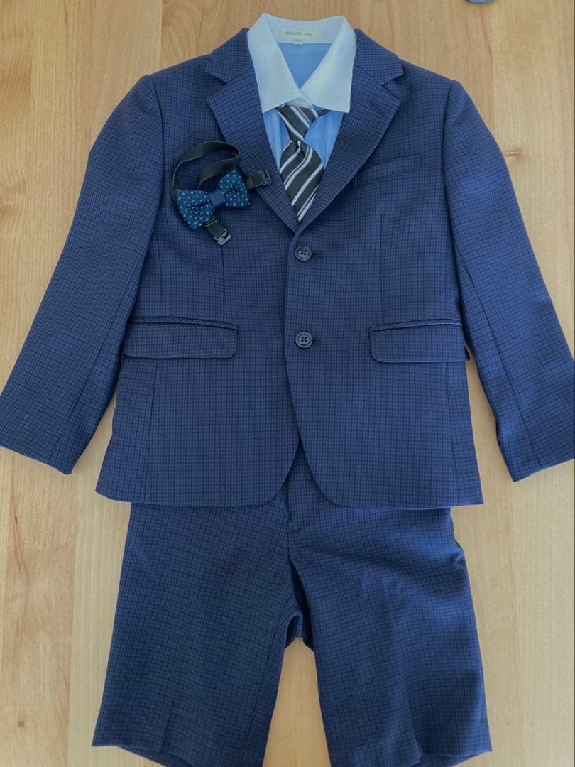 BEAMS mini フォーマルスーツ 120 ネイビー　入学式　結婚式　七五三
