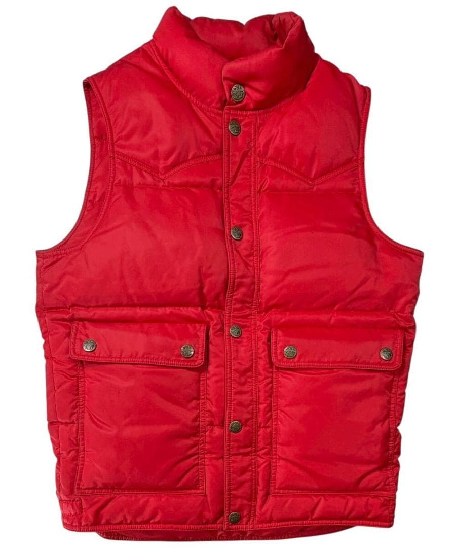 日本製 テンダーロイン ダウンベスト レッド S