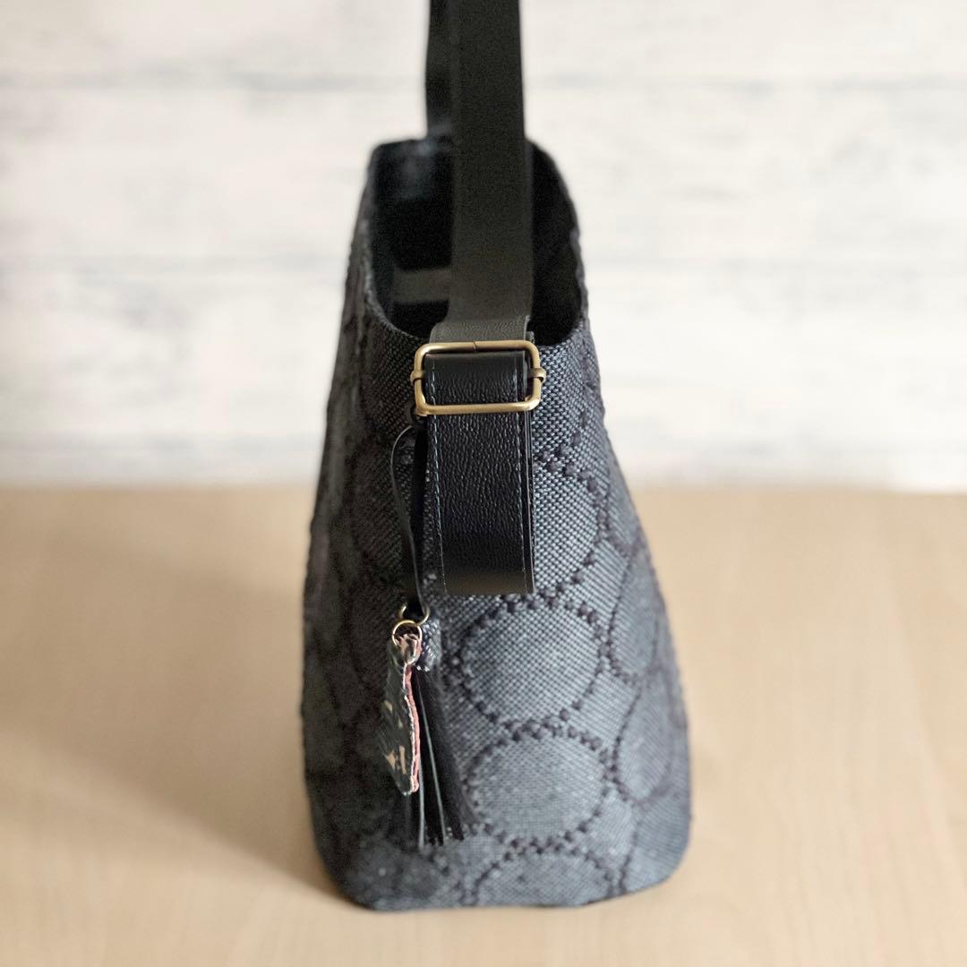 オーダー　ミナペルホネンtambourineと本革のワンハンドルバッグ