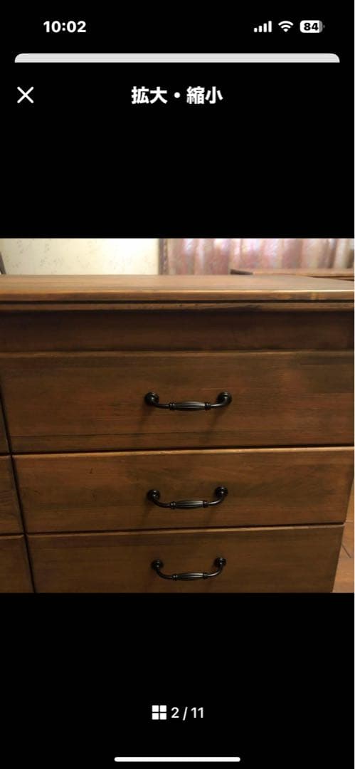 よっちです。檜無垢　机　ローチェストのセット