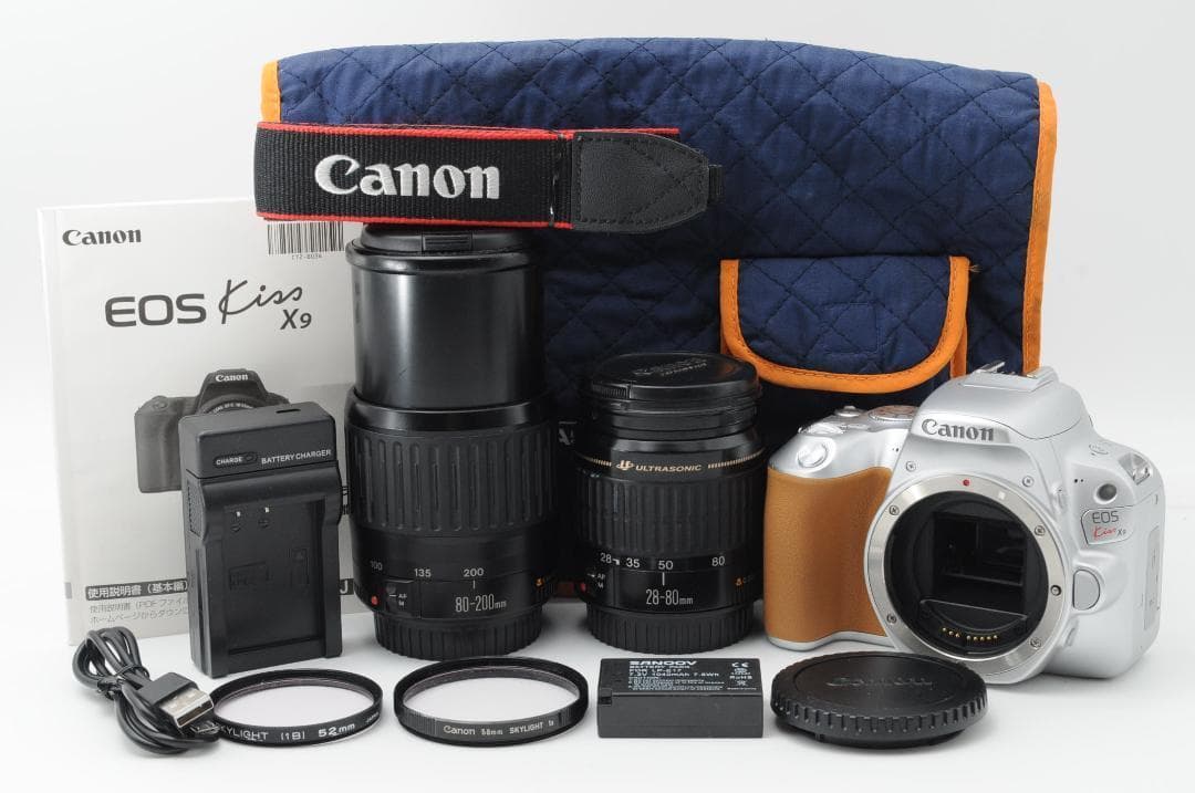 ●新品クラス⑦●春のSALE● Canon EOS Kiss x9 ダブルレンズ
