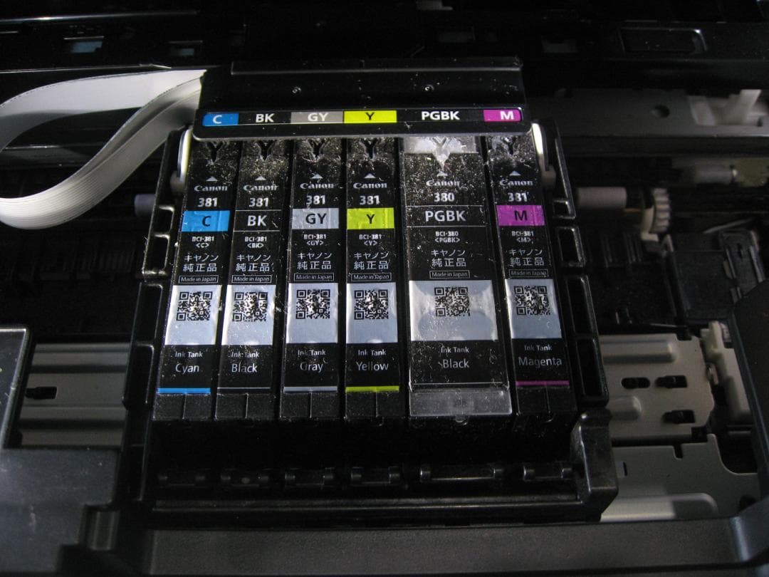 【印刷枚数少、動作OK】Canon PIXUS TS8330WH プリンタ