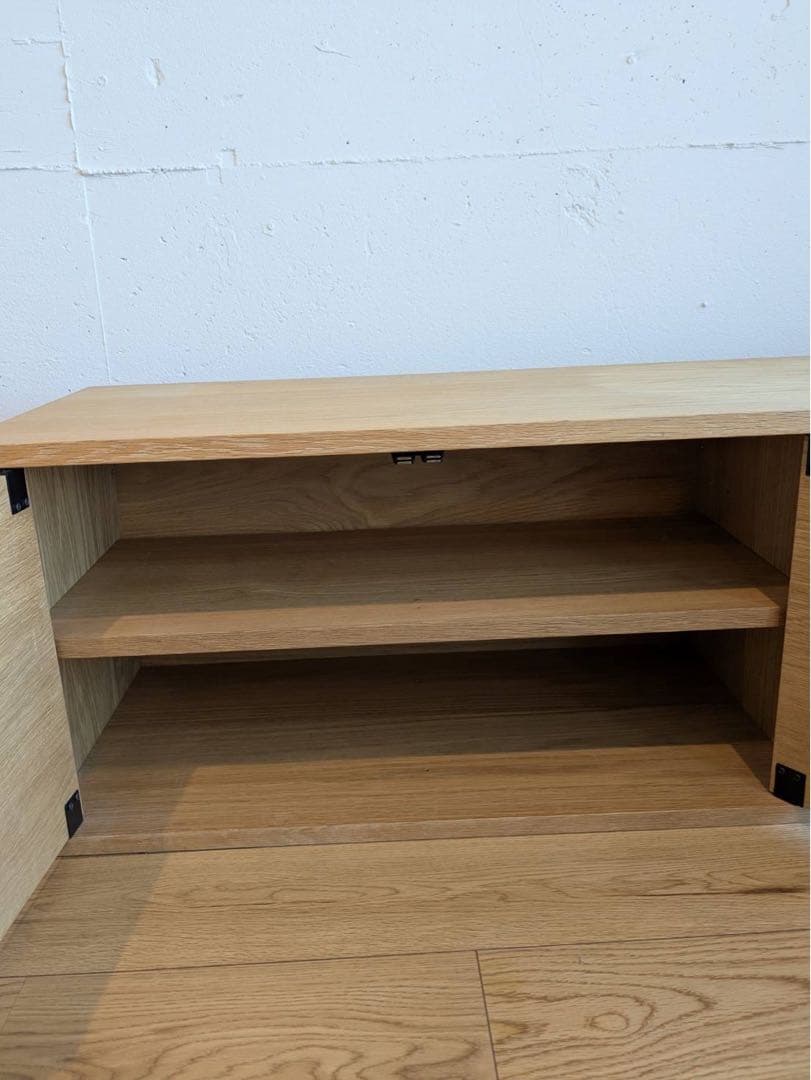 無印良品 スタッキングキャビネット Ｂセット テレビ台 オーク材 廃盤品