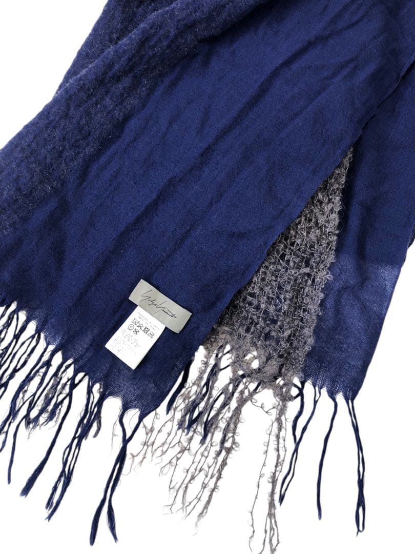 Rocky yamamoto ウール 切替 ストール マフラー