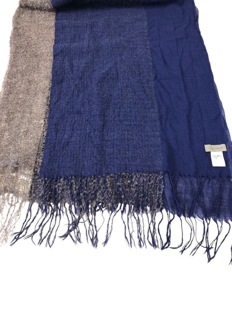 Rocky yamamoto ウール 切替 ストール マフラー