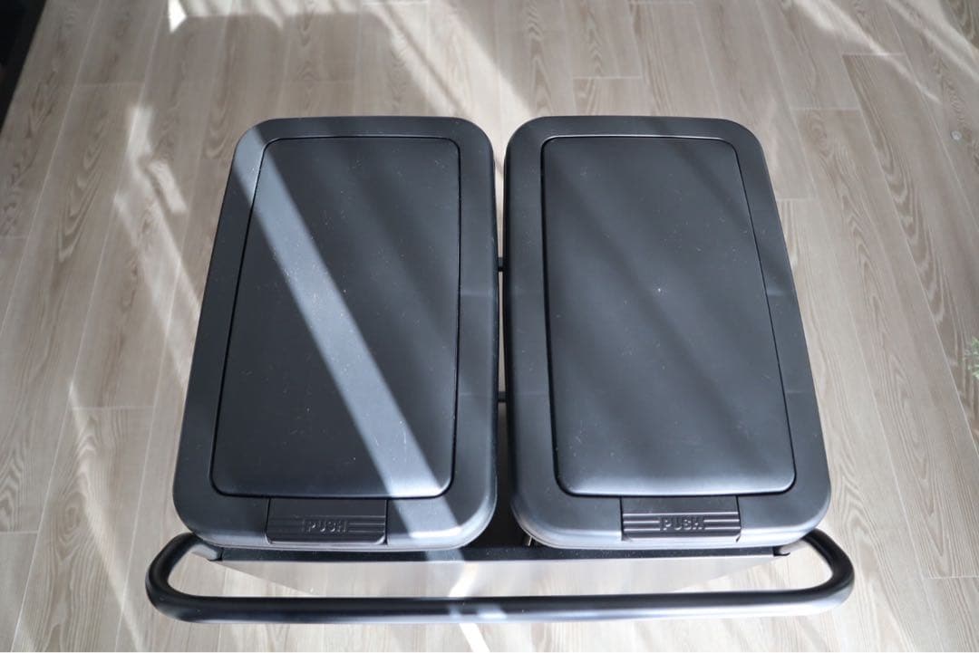 ★ともとも★【新品未使用】ニトリ GRダストワゴン　ゴミ箱×2付属