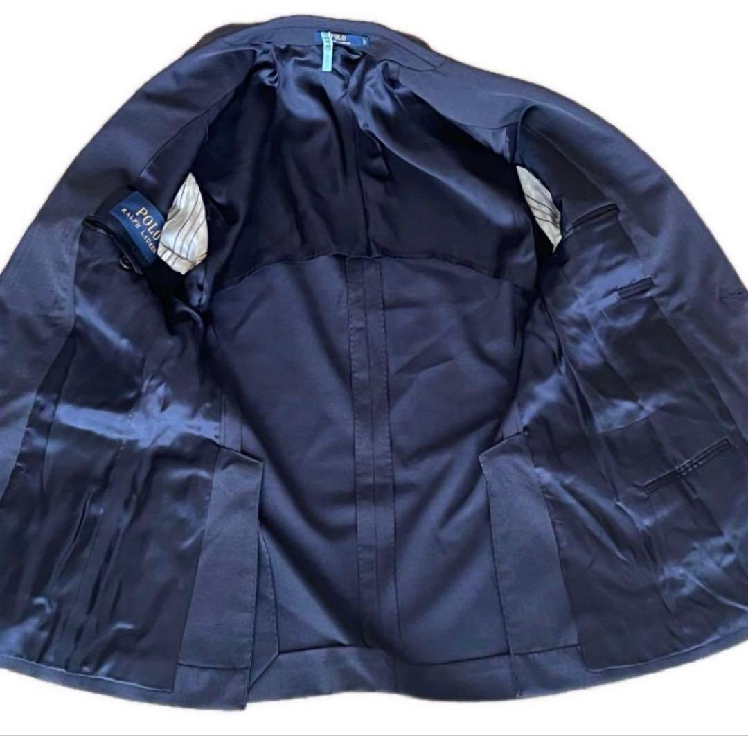 ✨現行モデル✨ POLO RALPH LAUREN スーツ ネイビー 光沢感 S