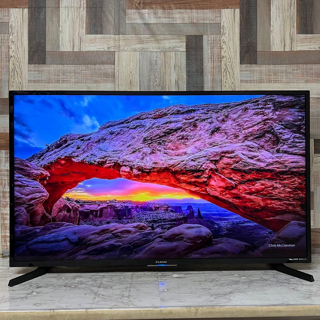 リクエスト価格❣️全国送料込フナイ49型4チューナー内蔵録画機能付1TB ネット