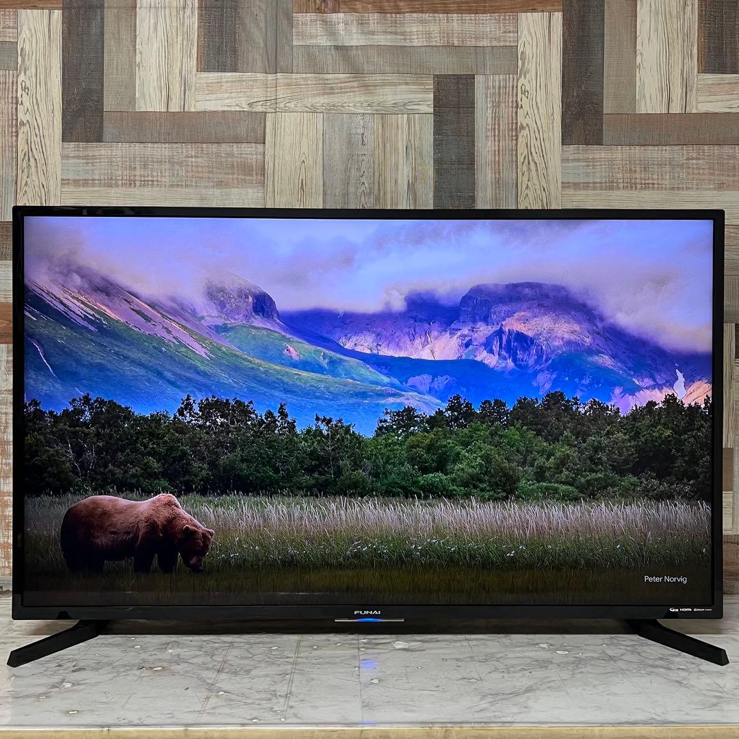 リクエスト価格❣️全国送料込フナイ49型4チューナー内蔵録画機能付1TB ネット