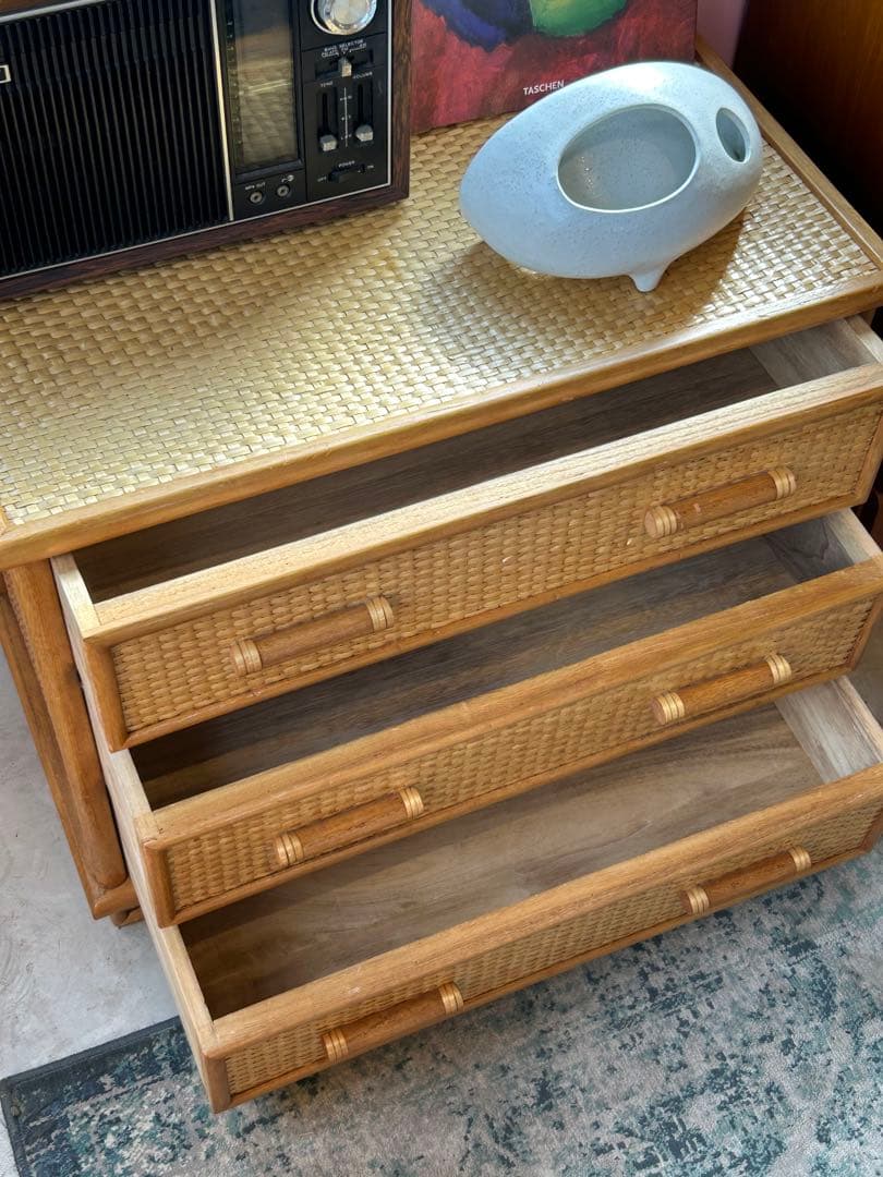 ラタン3段チェスト【monoroom町田】