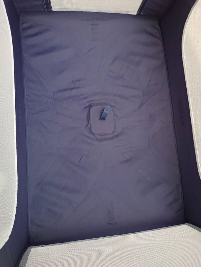 KATOJI ポータブルベビーベッド　ネイビー　マット付き63711