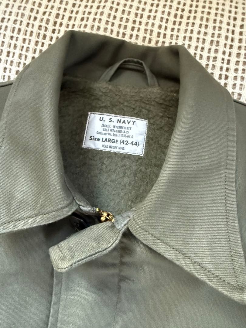 マッコイズrealmccoy’s MJ21113 A-2デッキジャケットUSN