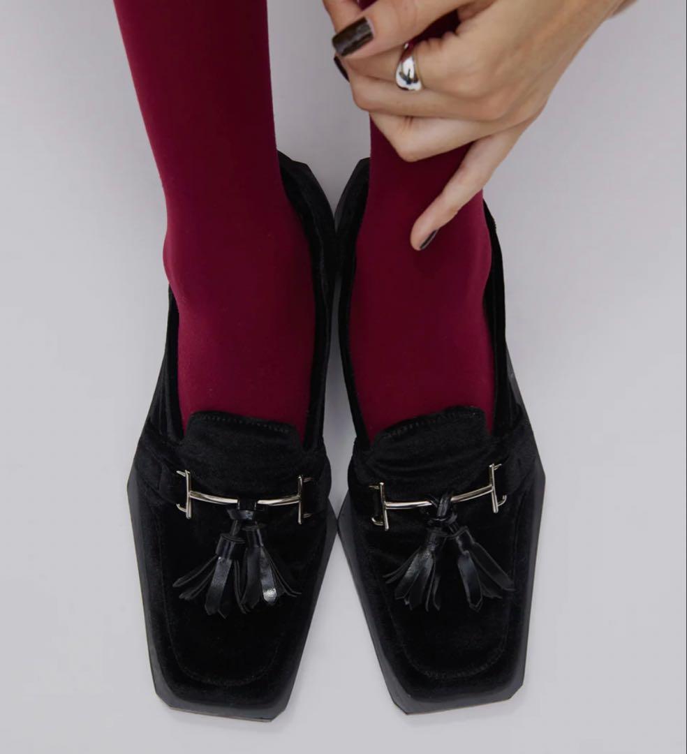 靴 AmeriVINTAGE UNDANGULARSOLETASSEL LOAFER