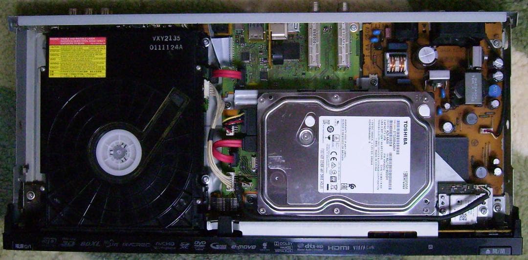 Panasonic DIGA DMR-BWT710（2TB増量換装）