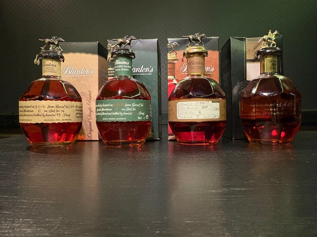 ブラントン ウイスキー バーボン 4本セット 箱付