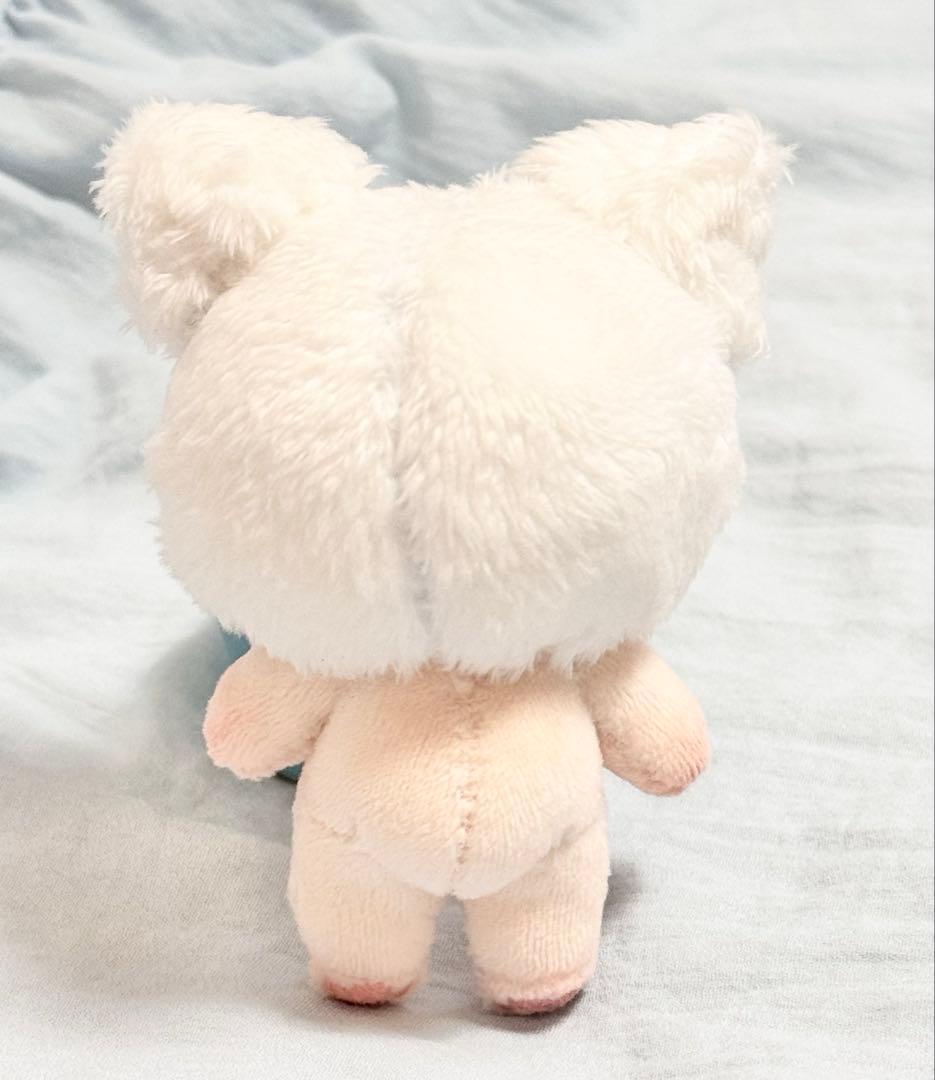 白猫 骨あり 自作ぬい 約10cm 無属性