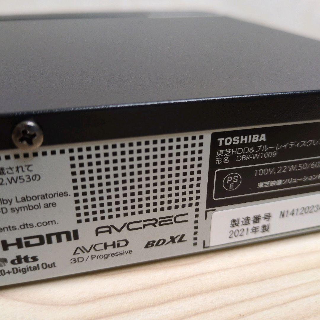 【美品】TOSHIBA REGZA ブルーレイレコーダー DBR-W1009