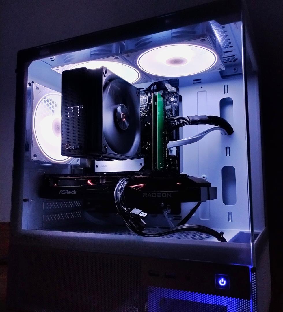 ゲーミングPC/Core i7 10700F/RX6600/新品 SSD1TB