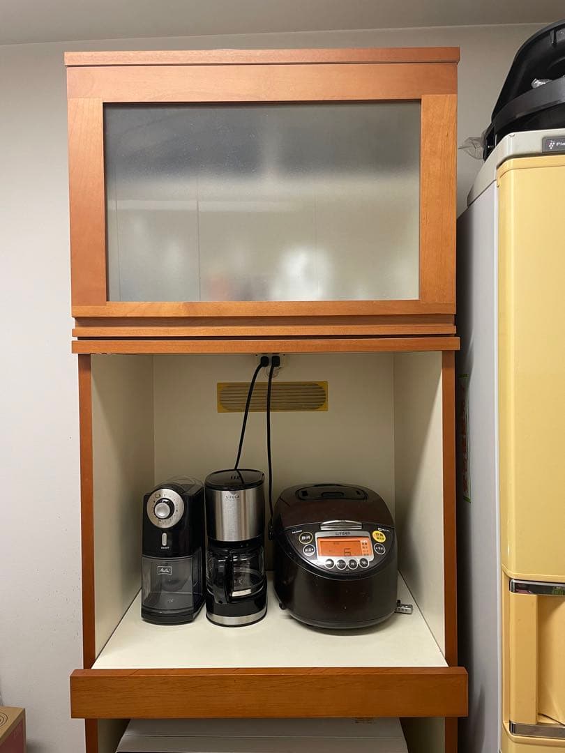 食器棚　キッチン収納　キッチンラック　収納棚　 レンジ台