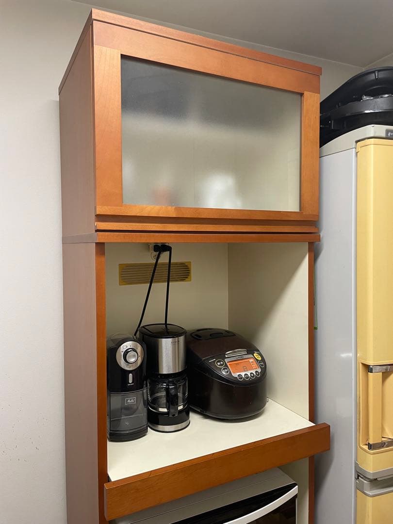 食器棚　キッチン収納　キッチンラック　収納棚　 レンジ台