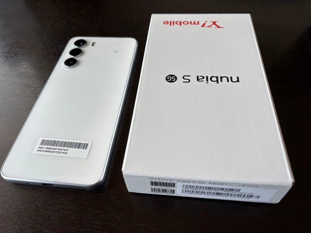 [美品]nubia S 5G Y!mobile ホワイト　⑦