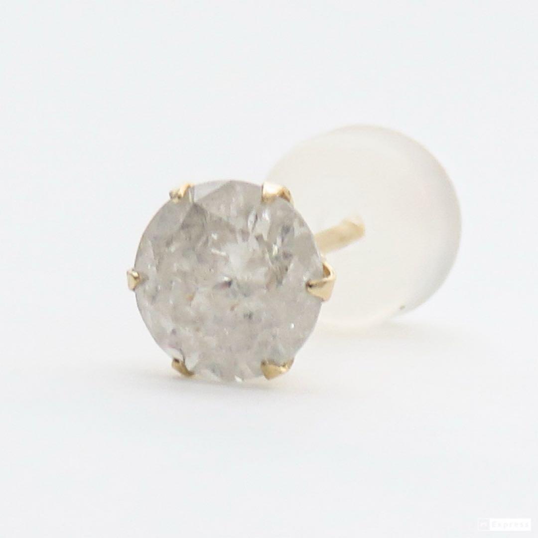 s*a様 【新品】K10YG 天然ダイヤモンド 片耳ピアス｜0.50ct｜10金
