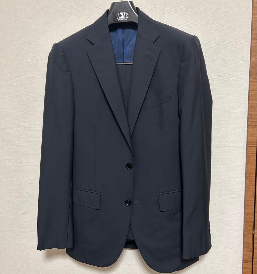 【美品】BEAMS F スーツ Mサイズ　ソリッドネイビー