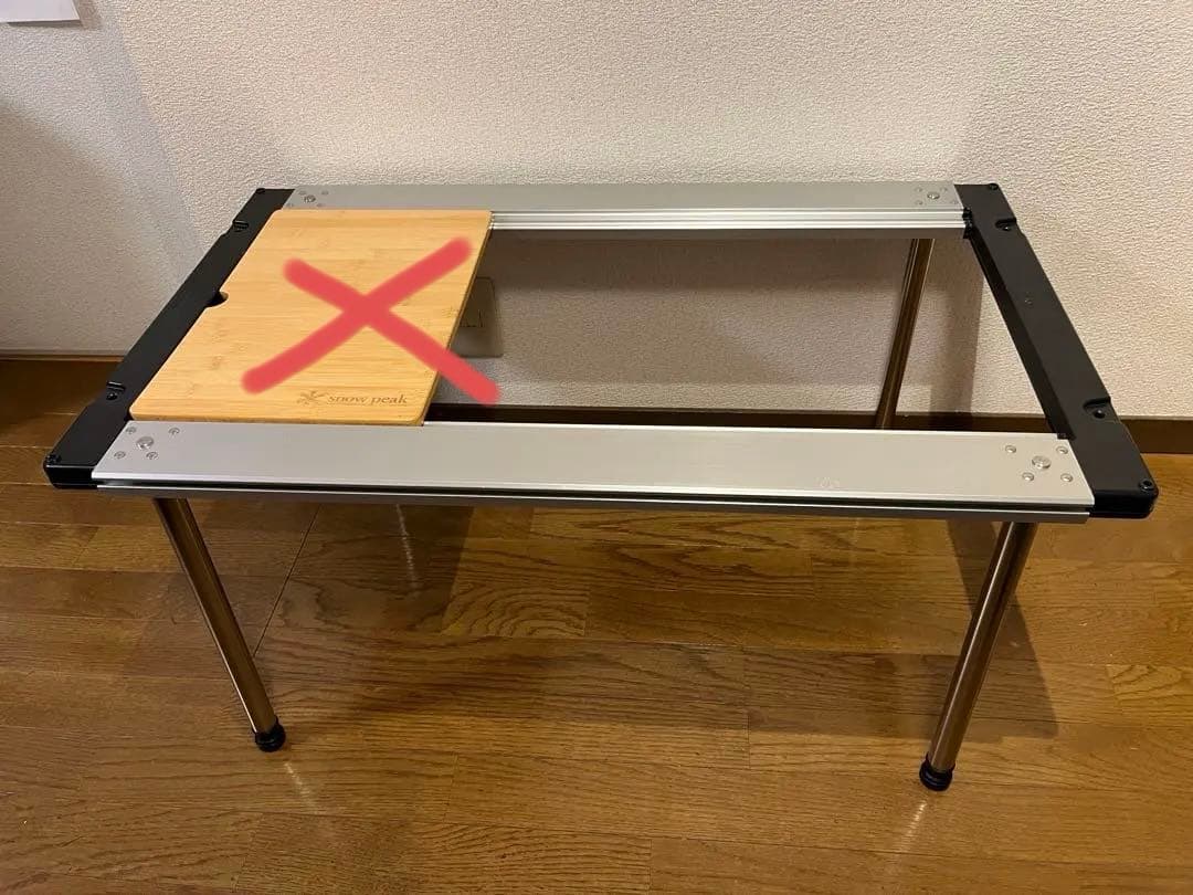 【出品内容変更】スノーピーク　アイアングリルテーブルセット