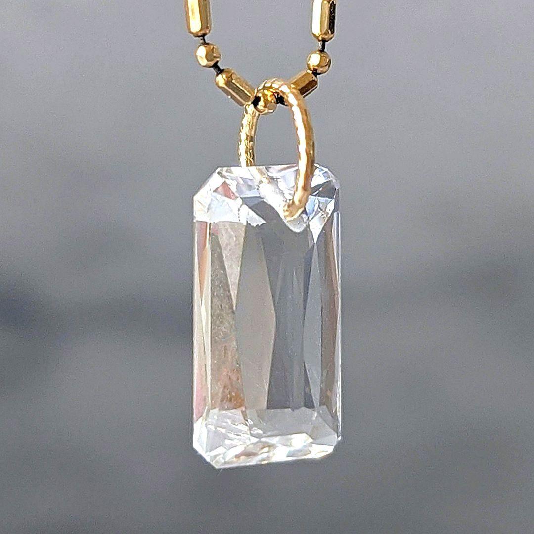 ♢N♢K18 モルガナイト 3.23ct ネックレスチャーム