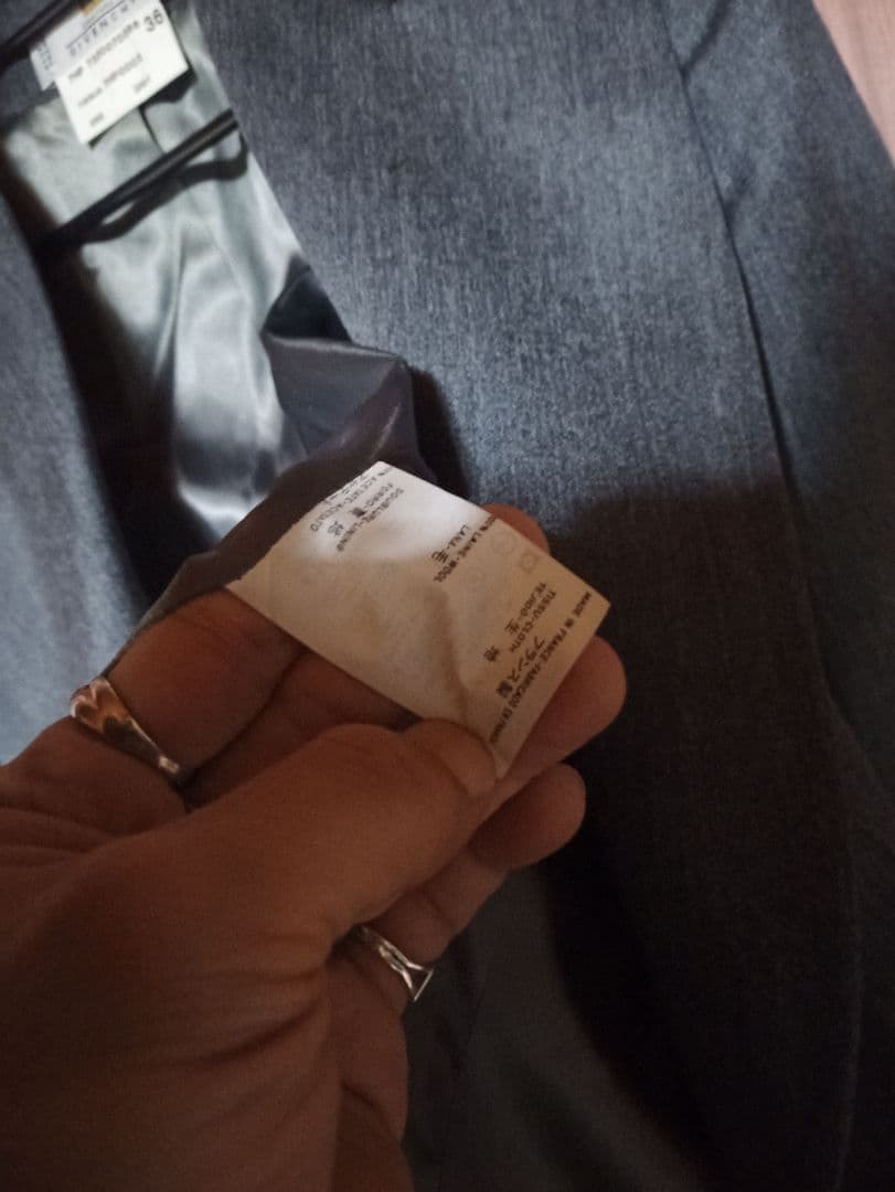 GIVENCHY ジバンシィ ダークグレーテーラードジャケット ダブル