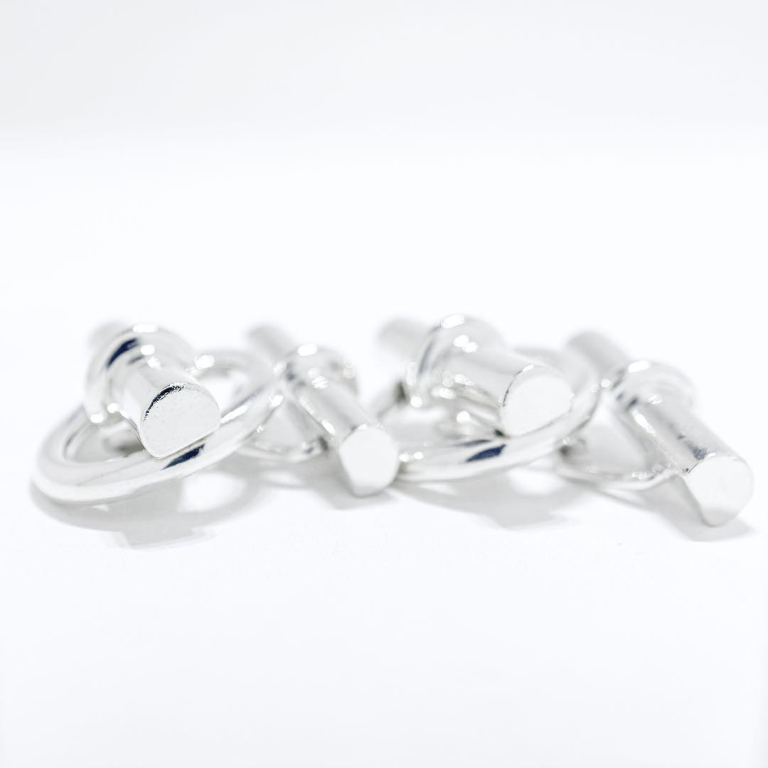 ⚪︎HERMES エルメス シェーヌダンクル カフス カフリンクス シルバー925