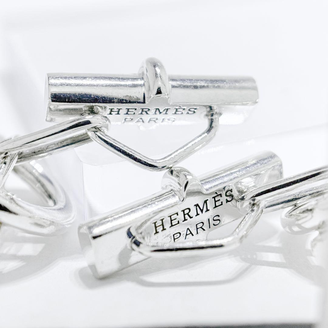 ⚪︎HERMES エルメス シェーヌダンクル カフス カフリンクス シルバー925
