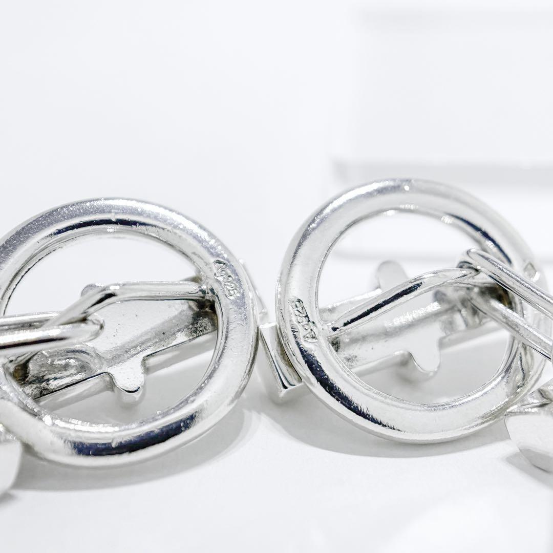 ⚪︎HERMES エルメス シェーヌダンクル カフス カフリンクス シルバー925