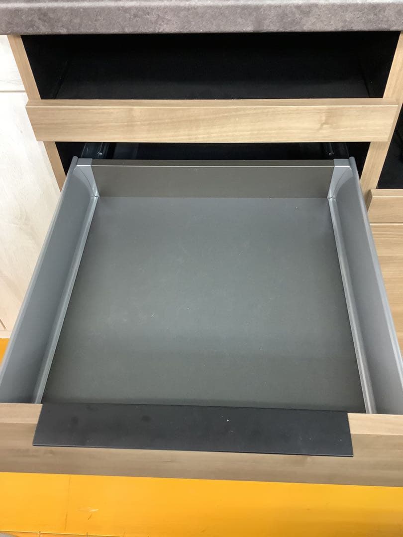 【現行商品】パモウナ 食器棚 IDA-1002R 幅100cm セラミック調天板