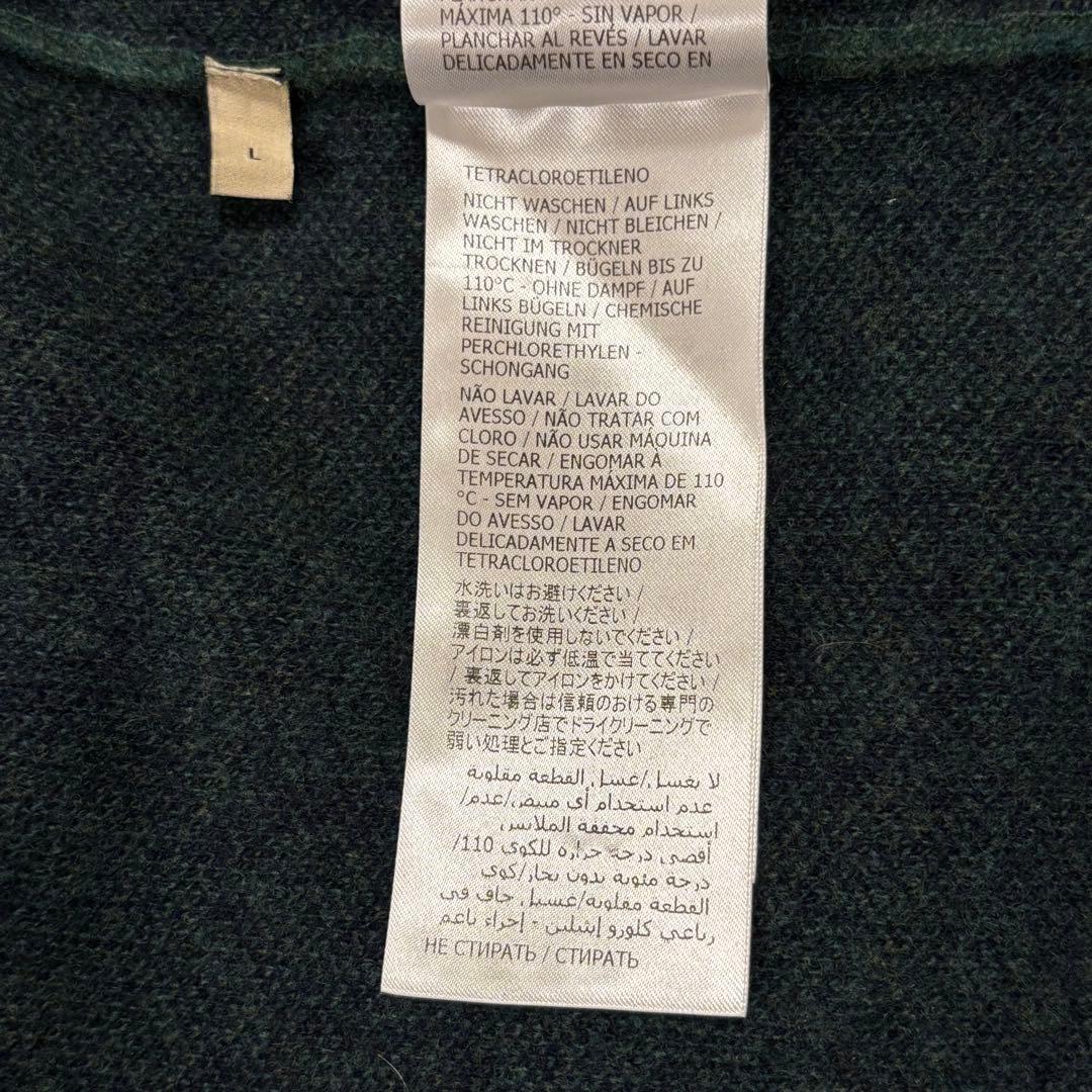 美品 GUCCI ダークグリーン Vネックニット
