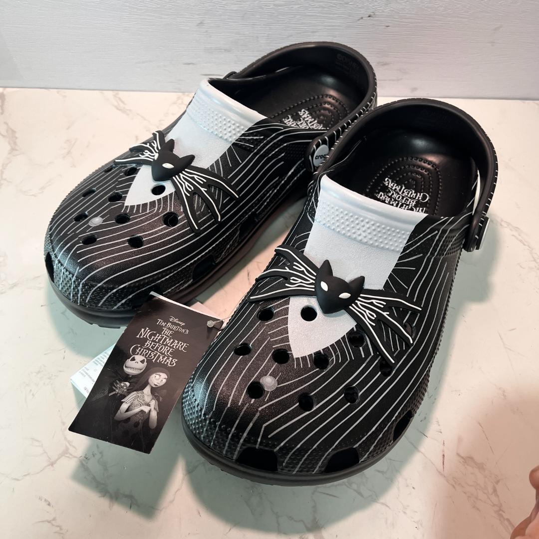 ニワゴ新品タグ付 クロックス × ディズニー ナイトメアー コラボ ジャッ