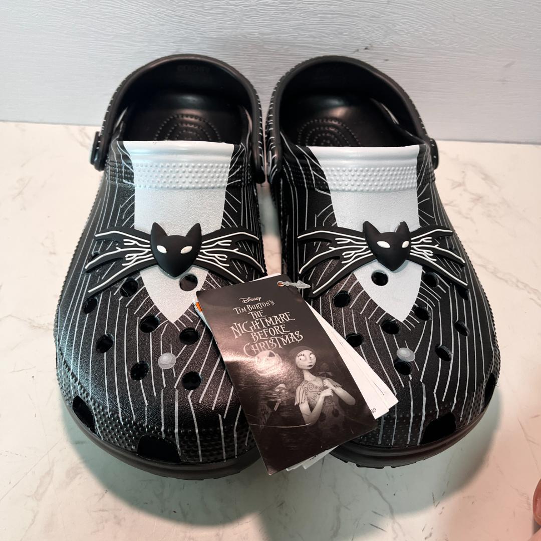 ニワゴ新品タグ付 クロックス × ディズニー ナイトメアー コラボ ジャッ