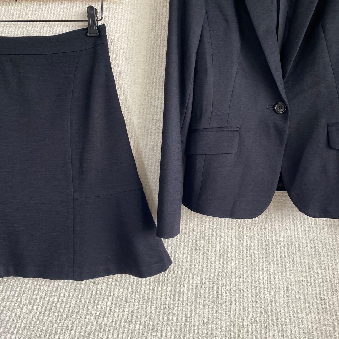 アンタイトル スカートスーツ 2 W70 濃紺 ストレッチ 営業職 春秋 DMW