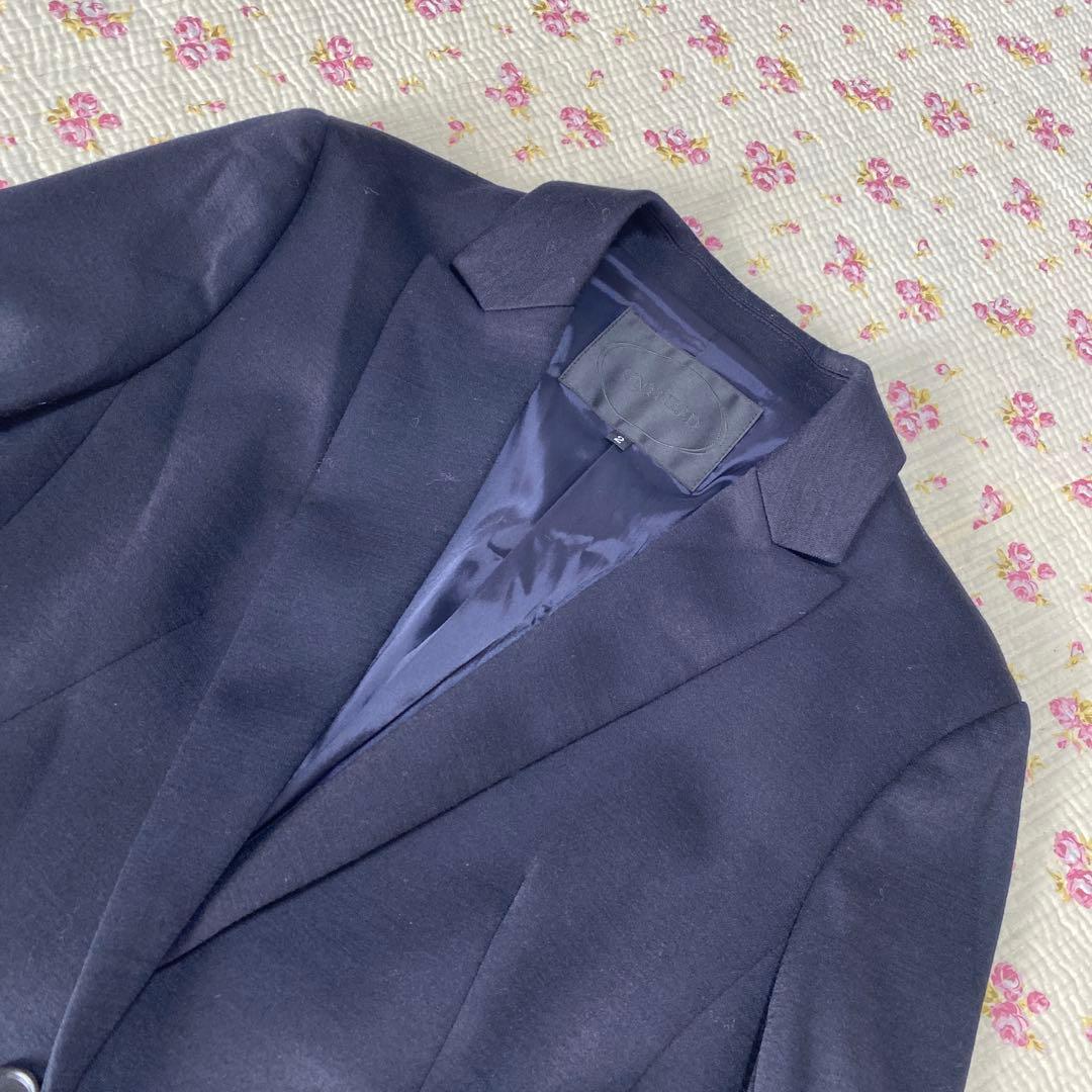 アンタイトル スカートスーツ 2 W70 濃紺 ストレッチ 営業職 春秋 DMW