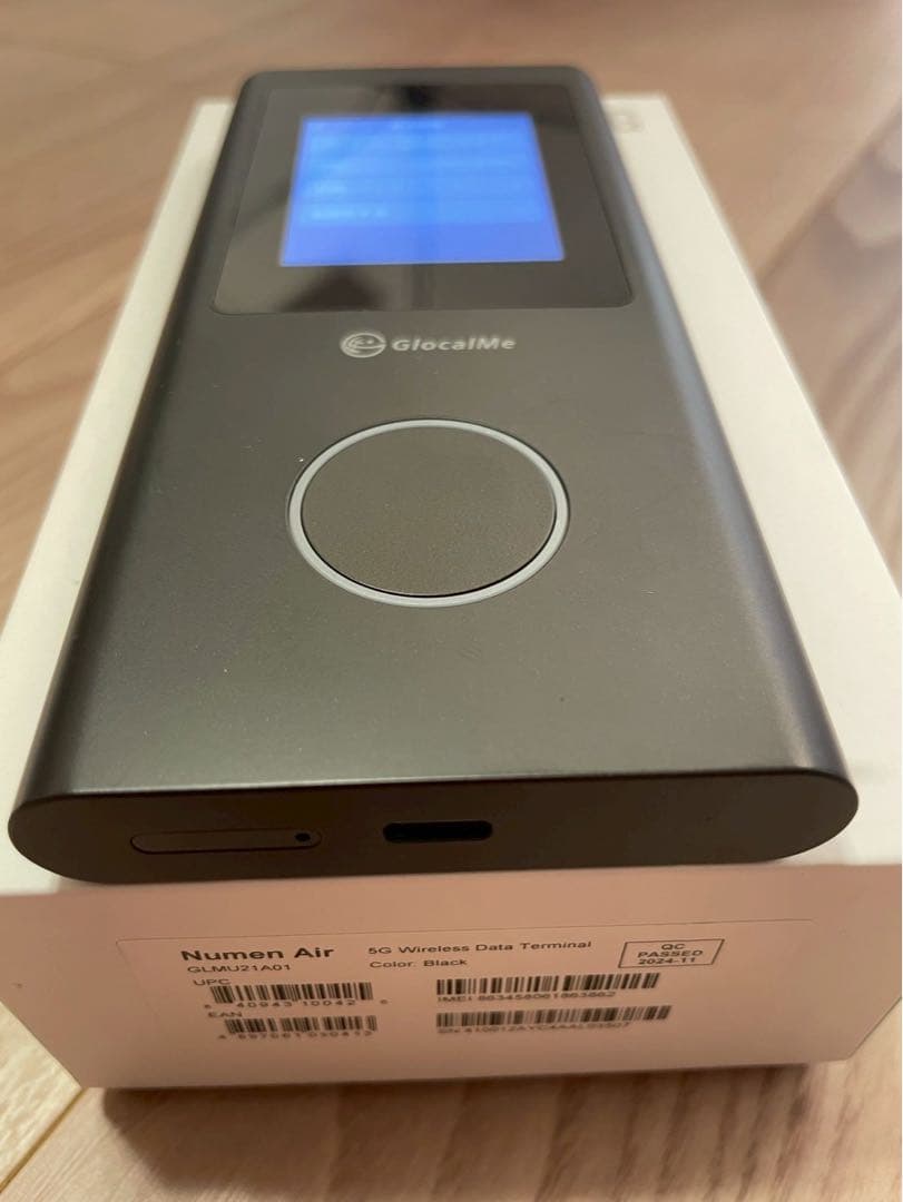 GlocalMe Numen air U50 5G対応 世界通用ギガ