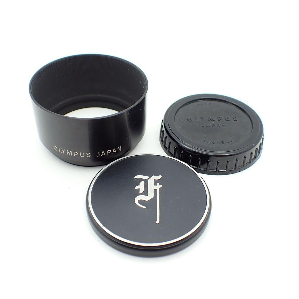 【動作確認済】OLYMPUS ペン用 100mm f3.5純正フード&キャップ付