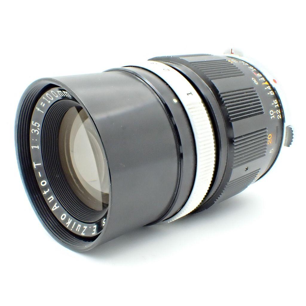 【動作確認済】OLYMPUS ペン用 100mm f3.5純正フード&キャップ付