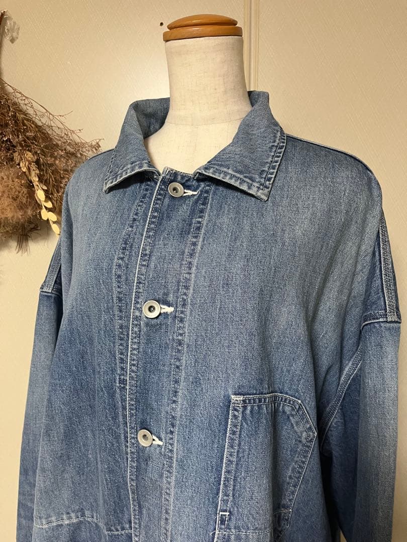 ★値下げ　Veritecoeur 　デニムワークジャケット　F 美品