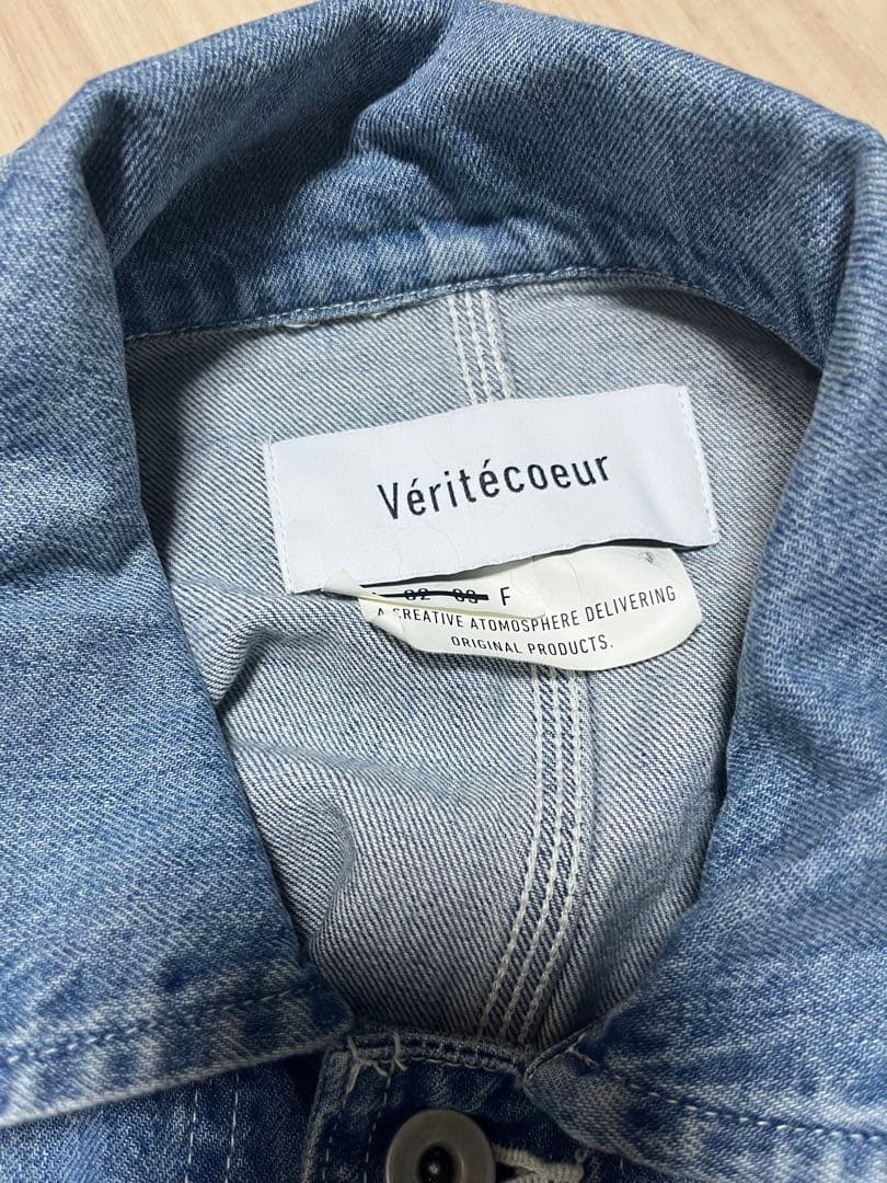 ★値下げ　Veritecoeur 　デニムワークジャケット　F 美品