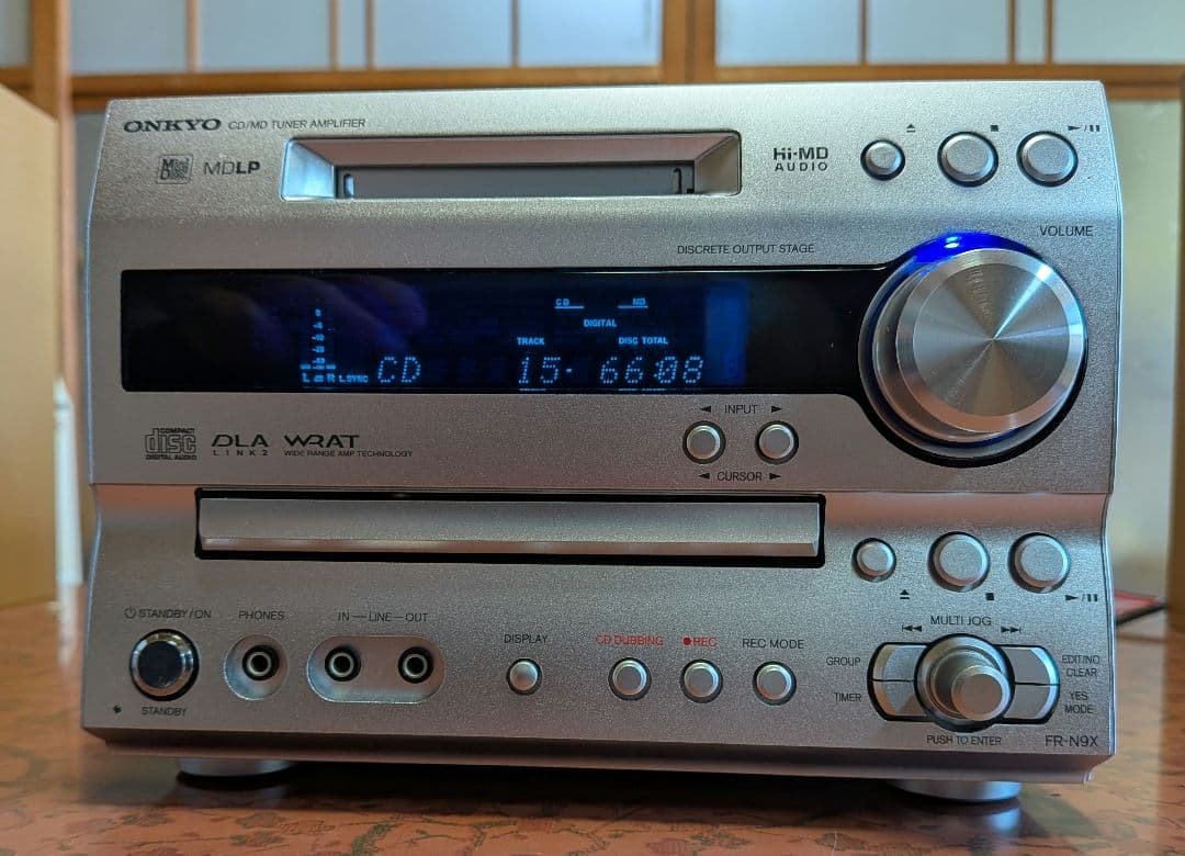 ★【美品】 ONKYO CD MD チューナーアンプ 　 上位機種FR-N9X
