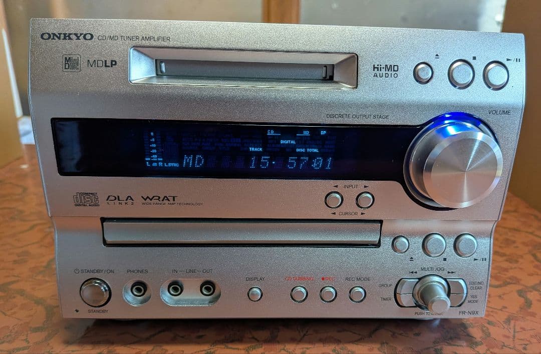 ★【美品】 ONKYO CD MD チューナーアンプ 　 上位機種FR-N9X