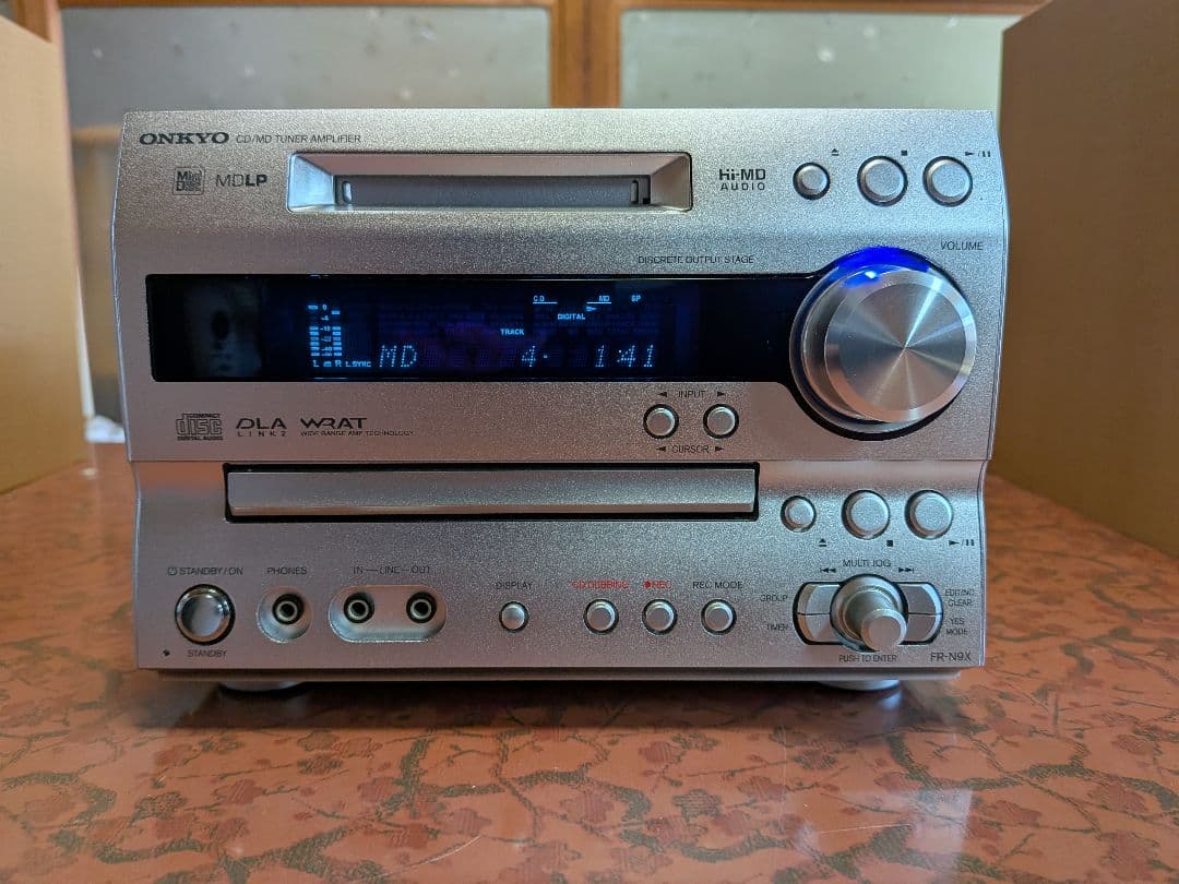 ★【美品】 ONKYO CD MD チューナーアンプ 　 上位機種FR-N9X