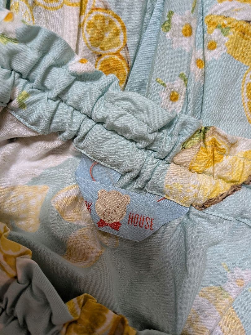 お値下ピンクハウス2024年ハニーレモンテディ　スカートとブラウスセット　ミント