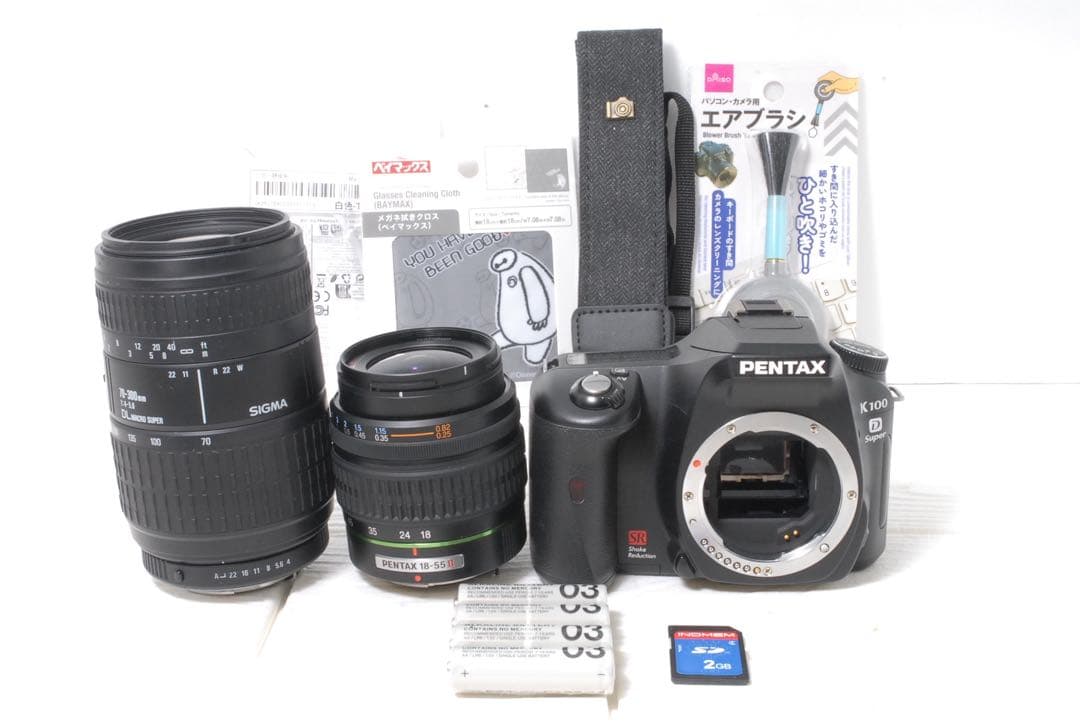 訳あり❤️ショット数少✨PENTAX K100 D SUPER ダブルレンズ