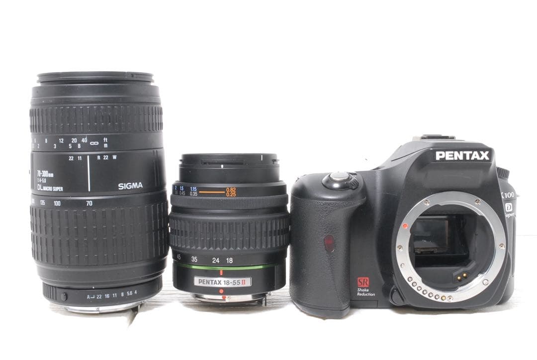 訳あり❤️ショット数少✨PENTAX K100 D SUPER ダブルレンズ